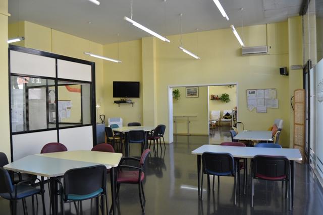 Comedor y espacio para talleres del Centre de dia Aviparc